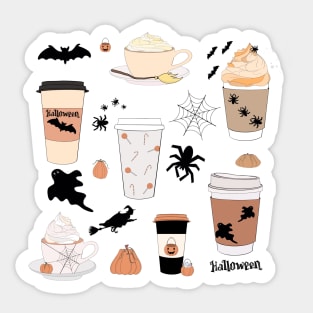 Halloween Coffee Sticker